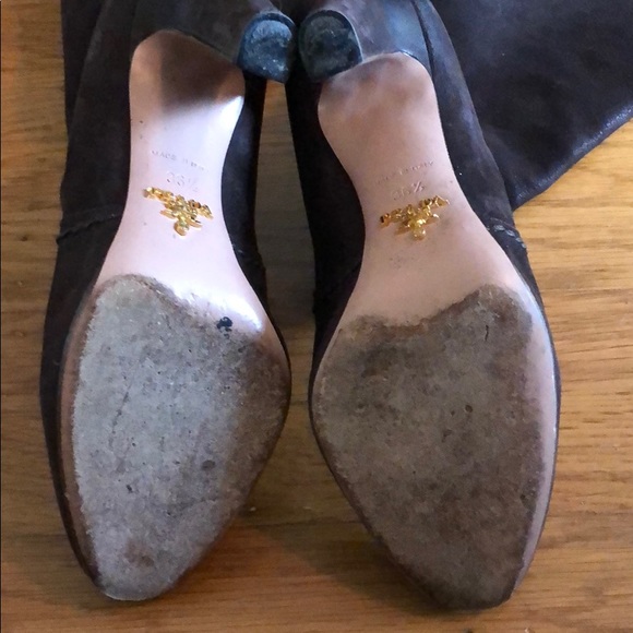 Prada brown nubuck boot - Picture 5 of 6